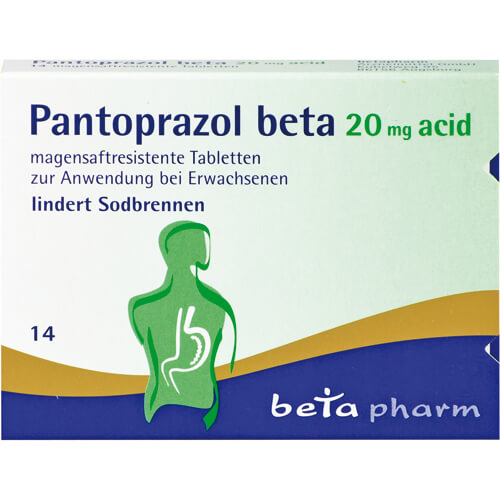 PANTOPRAZOL beta 20 mg acid magensaftres.Tabletten PANTOPRAZOL beta 20 mg acid magensaftres.Tabletten