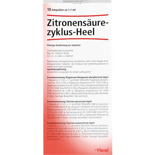 ZITRONENSÄUREZYKLUS Heel Ampullen ZITRONENSÄUREZYKLUS Heel Ampullen