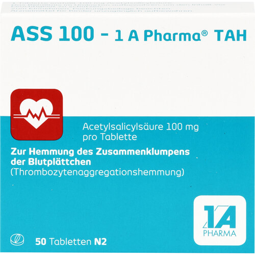ASS 100-1A Pharma TAH Tabletten ASS 100-1A Pharma TAH Tabletten