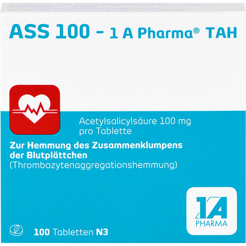 ASS 100-1A Pharma TAH Tabletten ASS 100-1A Pharma TAH Tabletten