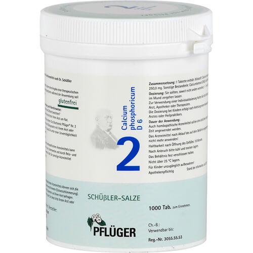 BIOCHEMIE Pflüger 2 Calcium phosphoricum D 6 Tabl. BIOCHEMIE Pflüger 2 Calcium phosphoricum D 6 Tabl.