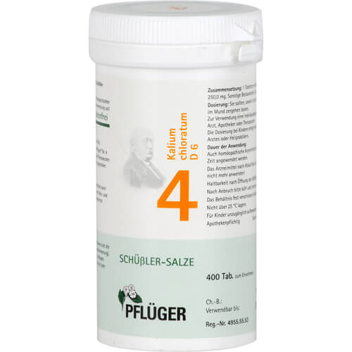 BIOCHEMIE Pflüger 4 Kalium chloratum D 6 Tabletten BIOCHEMIE Pflüger 4 Kalium chloratum D 6 Tabletten