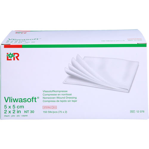 VLIWASOFT Vlieskompressen steril 5x5 cm 4l. VLIWASOFT Vlieskompressen steril 5x5 cm 4l.