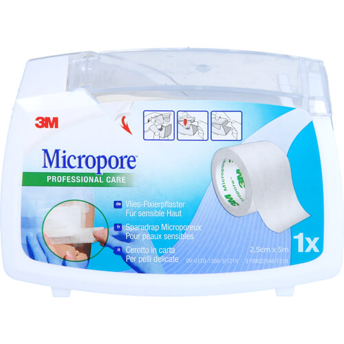 MICROPORE Vliespfl.2,5cmx5m m.Abr.1530NP-1SD MICROPORE Vliespfl.2,5cmx5m m.Abr.1530NP-1SD