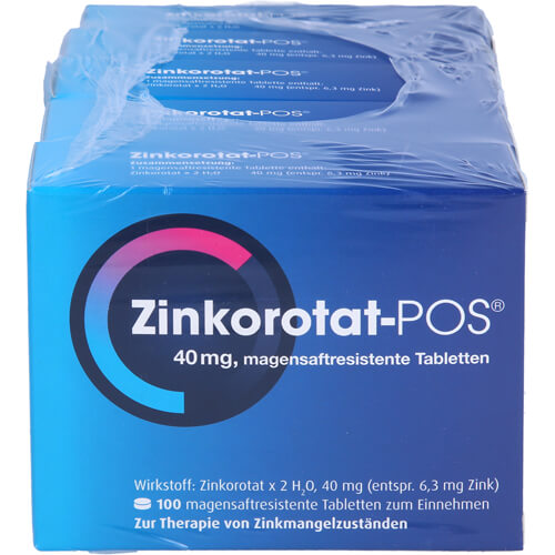 ZINKOROTAT POS magensaftresistente Tabletten ZINKOROTAT POS magensaftresistente Tabletten