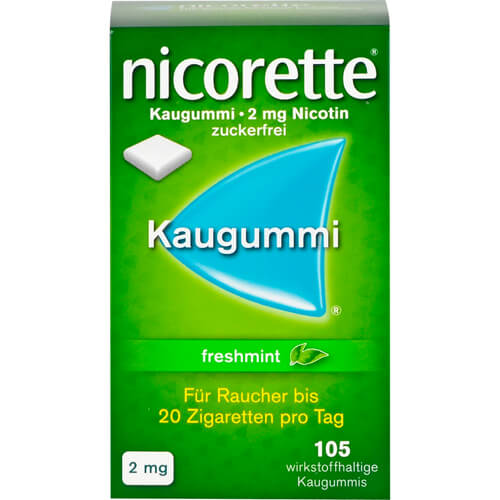 NICORETTE 2 mg freshmint Kaugummi NICORETTE 2 mg freshmint Kaugummi