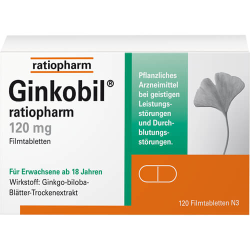 GINKOBIL-ratiopharm 120 mg Filmtabletten GINKOBIL-ratiopharm 120 mg Filmtabletten