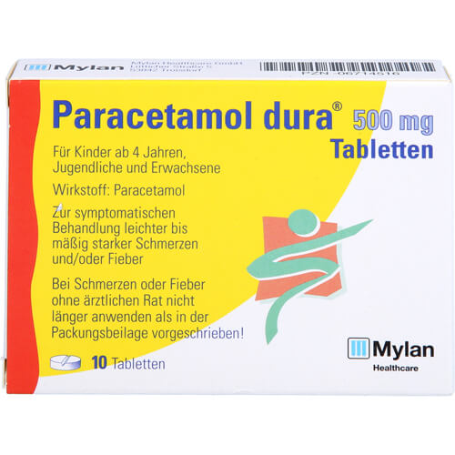 PARACETAMOL dura 500 mg Tabletten PARACETAMOL dura 500 mg Tabletten