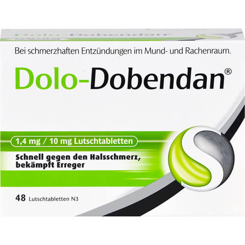 DOLO-DOBENDAN 1,4 mg/10 mg Lutschtabletten DOLO-DOBENDAN 1,4 mg/10 mg Lutschtabletten