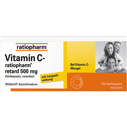 VITAMIN C-RATIOPHARM retard 500 mg Kapseln VITAMIN C-RATIOPHARM retard 500 mg Kapseln