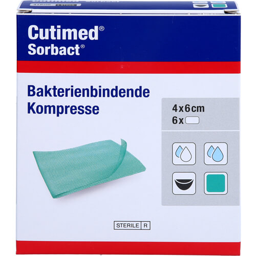CUTIMED Sorbact Kompressen 4x6 cm CUTIMED Sorbact Kompressen 4x6 cm