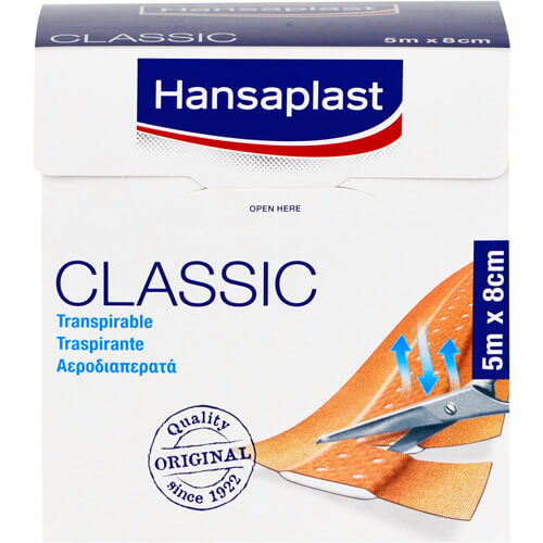 HANSAPLAST Classic Pflaster 8 cmx5 m HANSAPLAST Classic Pflaster 8 cmx5 m