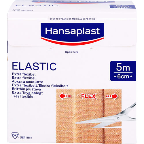 HANSAPLAST Elastic Pflaster 6 cmx5 m HANSAPLAST Elastic Pflaster 6 cmx5 m