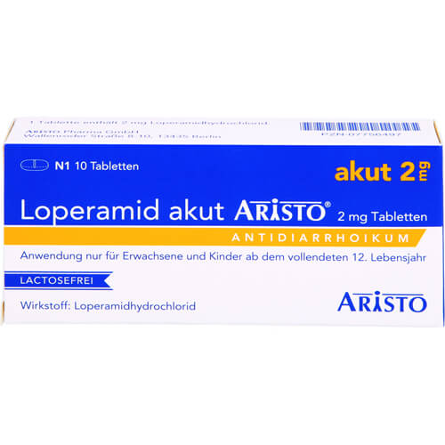 LOPERAMID akut Aristo 2 mg Tabletten LOPERAMID akut Aristo 2 mg Tabletten