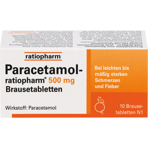 PARACETAMOL-ratiopharm 500 mg Brausetabletten PARACETAMOL-ratiopharm 500 mg Brausetabletten