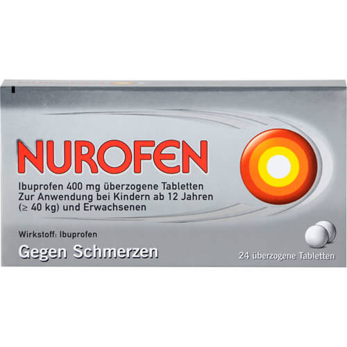 NUROFEN Ibuprofen 400 mg überzogene Tabletten NUROFEN Ibuprofen 400 mg überzogene Tabletten