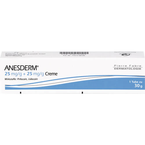 ANESDERM 25 mg/g + 25 mg/g Creme ANESDERM 25 mg/g + 25 mg/g Creme