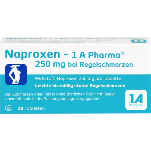 NAPROXEN-1A Pharma 250 mg b.Regelschmerzen Tabl. NAPROXEN-1A Pharma 250 mg b.Regelschmerzen Tabl.