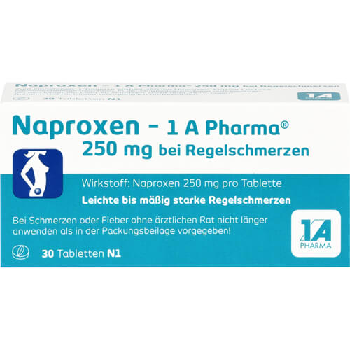 NAPROXEN-1A Pharma 250 mg b.Regelschmerzen Tabl. NAPROXEN-1A Pharma 250 mg b.Regelschmerzen Tabl.