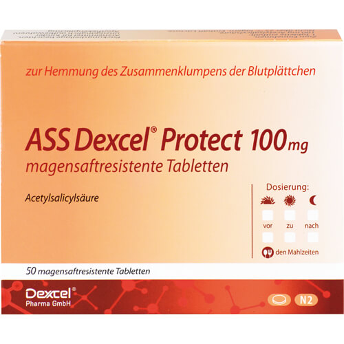 ASS Dexcel Protect 100 mg magensaftres.Tabletten ASS Dexcel Protect 100 mg magensaftres.Tabletten