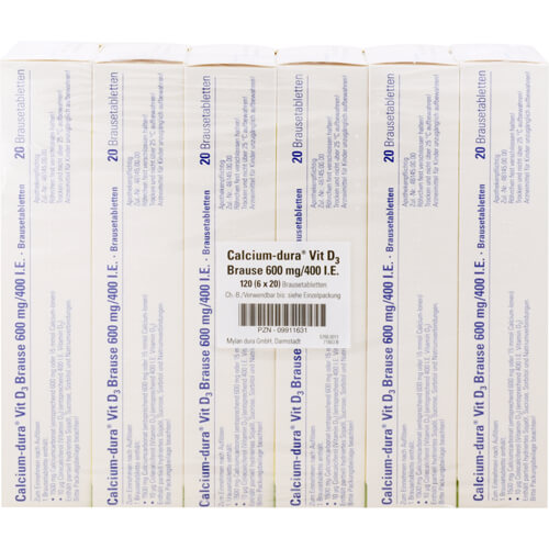 CALCIUM DURA Vit D3 Brause 600 mg/400 I.E. CALCIUM DURA Vit D3 Brause 600 mg/400 I.E.
