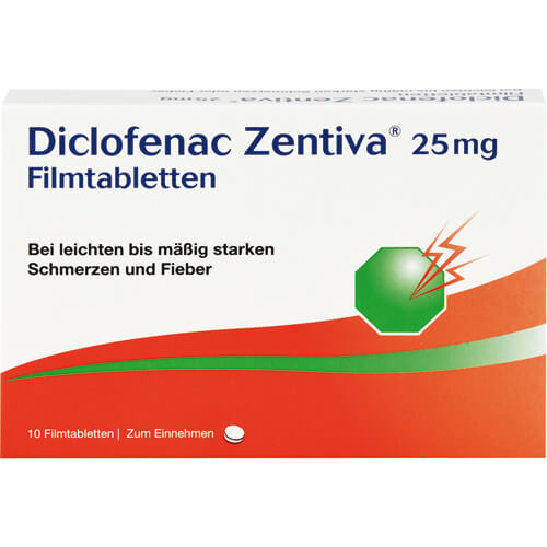 DICLOFENAC Zentiva 25 mg Filmtabletten DICLOFENAC Zentiva 25 mg Filmtabletten