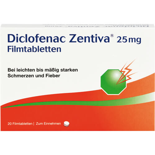 DICLOFENAC Zentiva 25 mg Filmtabletten DICLOFENAC Zentiva 25 mg Filmtabletten
