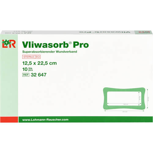 VLIWASORB Pro superabsorb.Komp.steril 12,5x22,5 cm VLIWASORB Pro superabsorb.Komp.steril 12,5x22,5 cm