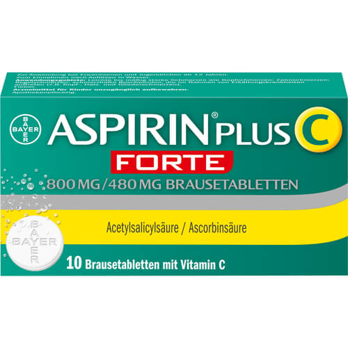 ASPIRIN plus C forte 800 mg/480 mg Brausetabletten ASPIRIN plus C forte 800 mg/480 mg Brausetabletten