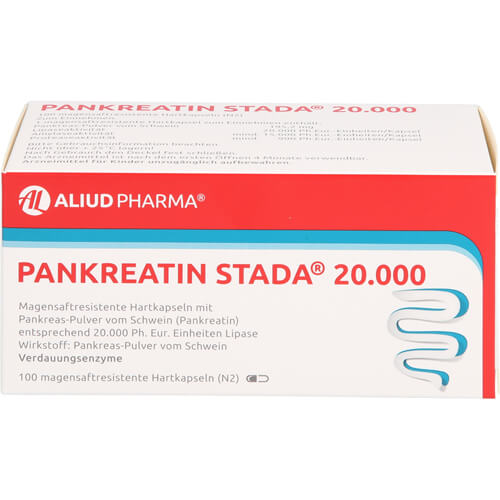 Pankreatin Stada 20.000 bei exokriner Pankreainsuffizienz Pankreatin Stada 20.000 bei exokriner Pankreainsuffizienz