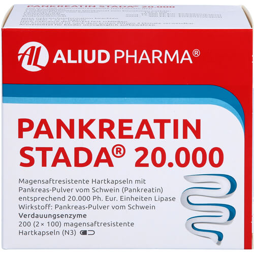 Pankreatin Stada 20.000 bei exokriner Pankreainsuffizienz Pankreatin Stada 20.000 bei exokriner Pankreainsuffizienz