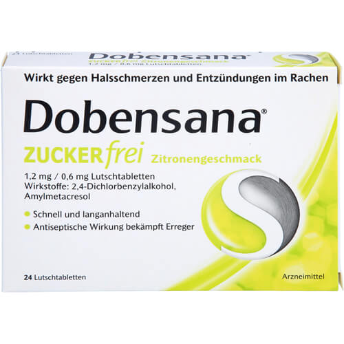 DOBENSANA zuckerfrei Zitronengesc.1,2mg/0,6mg Lut. DOBENSANA zuckerfrei Zitronengesc.1,2mg/0,6mg Lut.