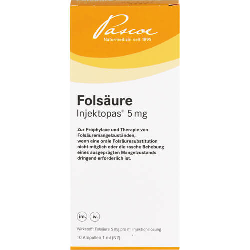 FOLSÄURE INJEKTOPAS 5 mg Injektionslösung FOLSÄURE INJEKTOPAS 5 mg Injektionslösung
