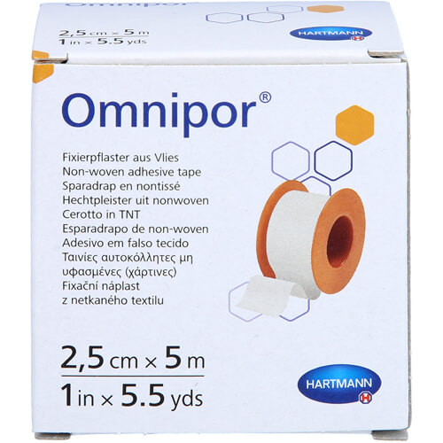 OMNIPOR Fixierpflaster Vlies 2,5 cmx5 m OMNIPOR Fixierpflaster Vlies 2,5 cmx5 m