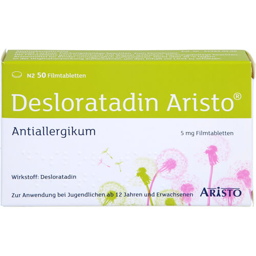 DESLORATADIN Aristo 5 mg Filmtabletten DESLORATADIN Aristo 5 mg Filmtabletten