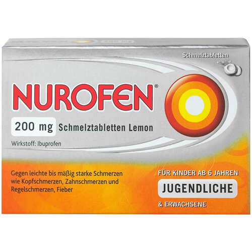 NUROFEN 200 mg Schmelztabletten Lemon NUROFEN 200 mg Schmelztabletten Lemon