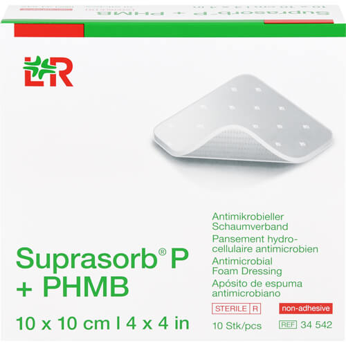 SUPRASORB P+PHMB Schaumverband 10x10 cm SUPRASORB P+PHMB Schaumverband 10x10 cm