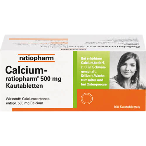 CALCIUM-RATIOPHARM 500 mg Kautabletten CALCIUM-RATIOPHARM 500 mg Kautabletten