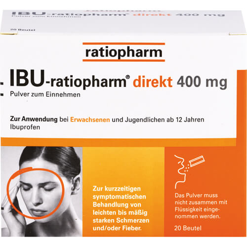 IBU-RATIOPHARM direkt 400 mg Pulver zum Einnehmen IBU-RATIOPHARM direkt 400 mg Pulver zum Einnehmen