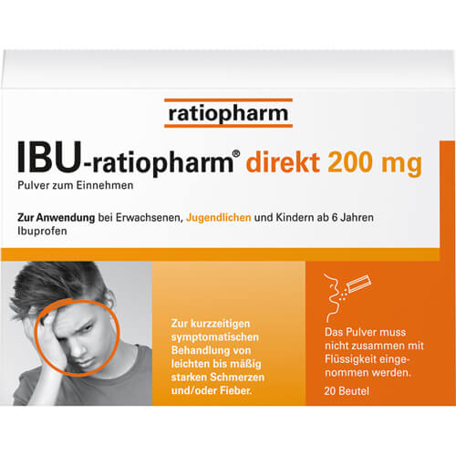 IBU-RATIOPHARM direkt 200 mg Pulver zum Einnehmen IBU-RATIOPHARM direkt 200 mg Pulver zum Einnehmen
