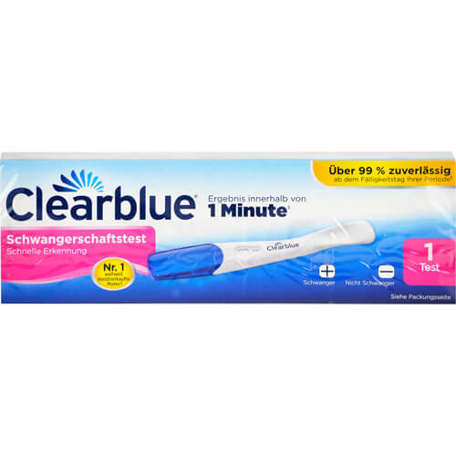 CLEARBLUE Schwangerschaftstest schnelle Erkennung CLEARBLUE Schwangerschaftstest schnelle Erkennung