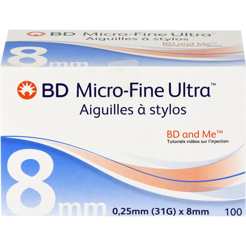 BD MICRO-FINE ULTRA Pen-Nadeln 0,25x8 mm 31 G BD MICRO-FINE ULTRA Pen-Nadeln 0,25x8 mm 31 G