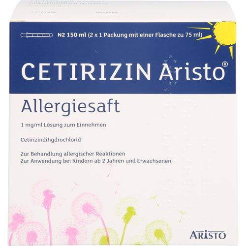 CETIRIZIN Aristo Allergiesaft 1 mg/ml Lsg.z.Einn. CETIRIZIN Aristo Allergiesaft 1 mg/ml Lsg.z.Einn.