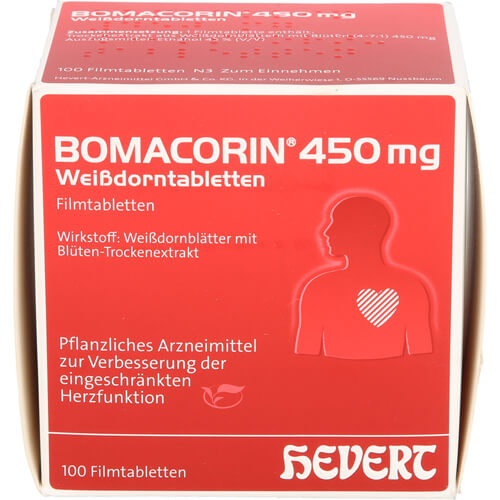 BOMACORIN 450 mg Weißdorntabletten BOMACORIN 450 mg Weißdorntabletten