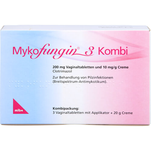 MYKOFUNGIN 3 Kombi 200 mg Vaginaltab.+10 mg/g Cre. MYKOFUNGIN 3 Kombi 200 mg Vaginaltab.+10 mg/g Cre.