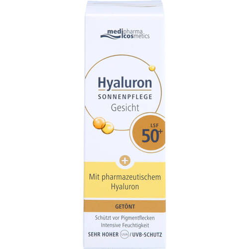HYALURON SONNENPFLEGE Gesicht Creme LSF 50+ getönt HYALURON SONNENPFLEGE Gesicht Creme LSF 50+ getönt