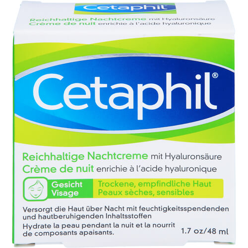 CETAPHIL reichhaltige Nachtcreme mit Hyaluronsäure CETAPHIL reichhaltige Nachtcreme mit Hyaluronsäure
