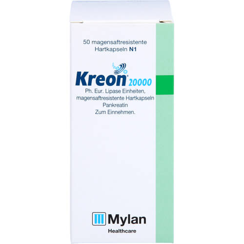 KREON 20.000 Ph.Eur.Lipase Einheiten msr.Hartkaps. KREON 20.000 Ph.Eur.Lipase Einheiten msr.Hartkaps.