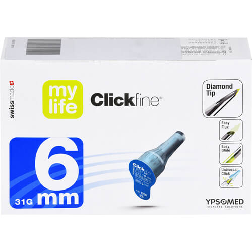 MYLIFE Clickfine Pen-Nadeln 6 mm 31 G MYLIFE Clickfine Pen-Nadeln 6 mm 31 G