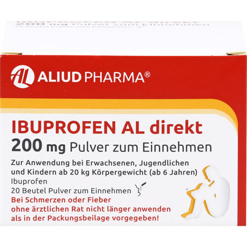 Ibuprofen AL direkt 200 mg Pulver bei Fieber und Schmerzen Ibuprofen AL direkt 200 mg Pulver bei Fieber und Schmerzen